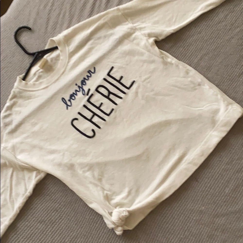 Zara girls (14) long sleeve white sweater